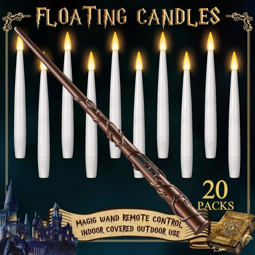 Floating Candles with Wand Remote